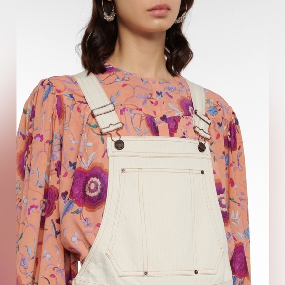 AQUA
Cotton Canvas Overalls - Picture 4 of 5